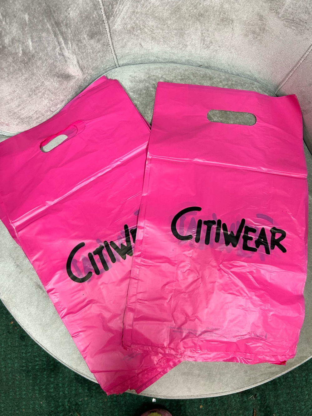 CITIWEAR Hot Pink Branded Shopping Bags